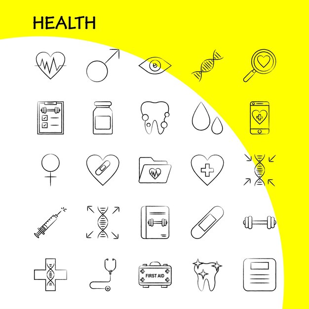 Free Vector computer hand drawn icons set for infographics mobile uxui kit and print design include internet computer wifi router device network internet communication eps 10 vector