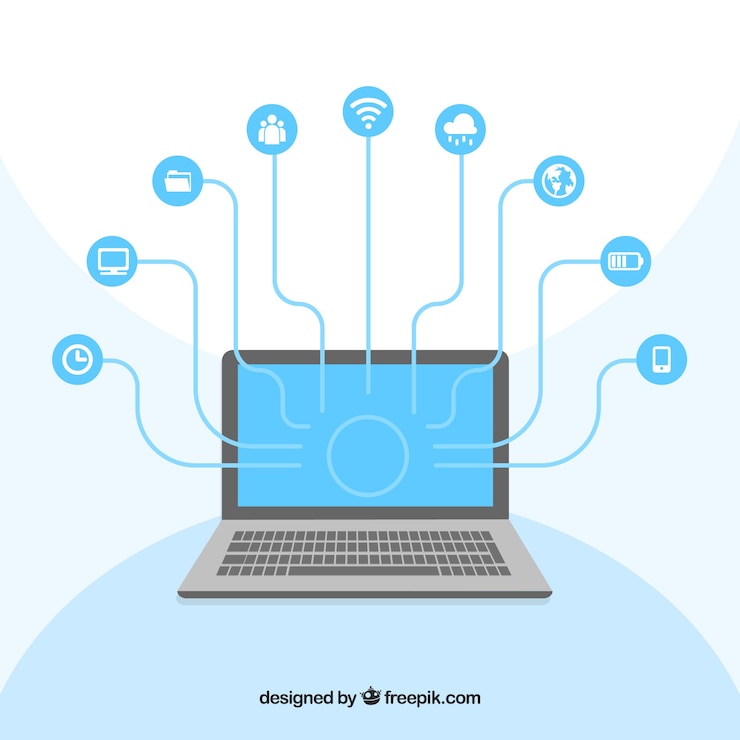 무료 Vector 컴퓨터 소셜 네트워킹