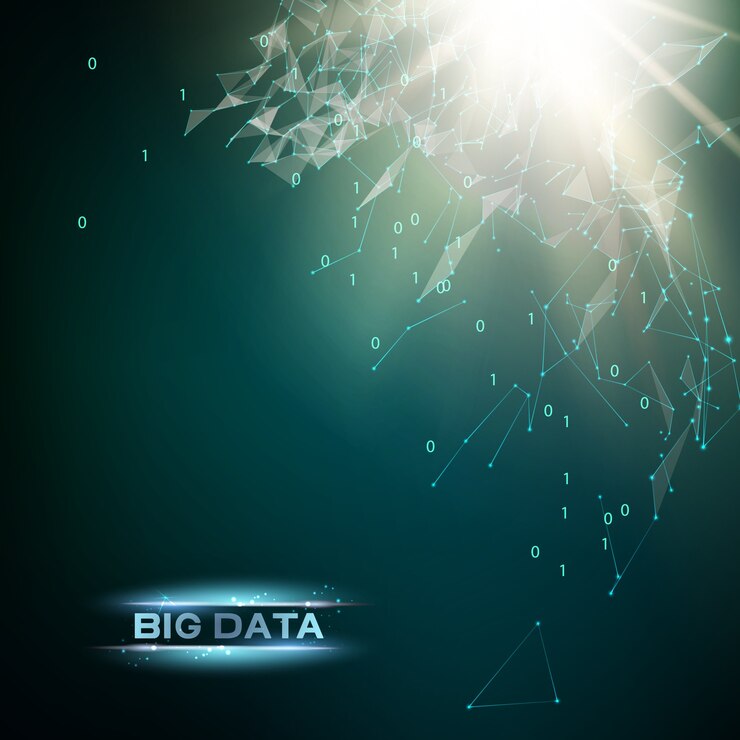 मुफ़्त वेक्टर computer technology and big data.