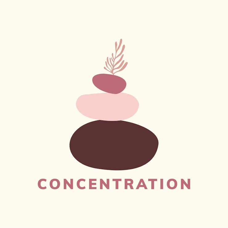 Free Vector concentration and meditation icon vector