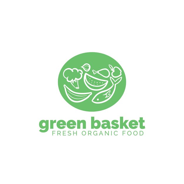 Concept of supermarket logo