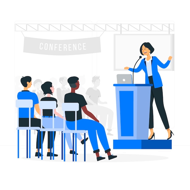 Conference concept illustration