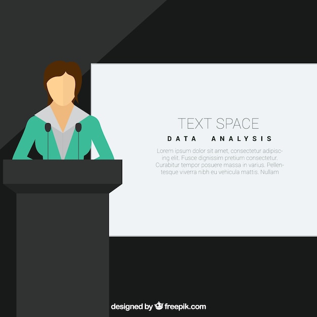 Free vector conference template