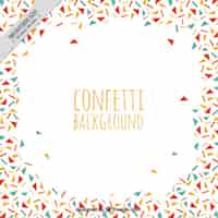 Free vector confetti background with irregular figures