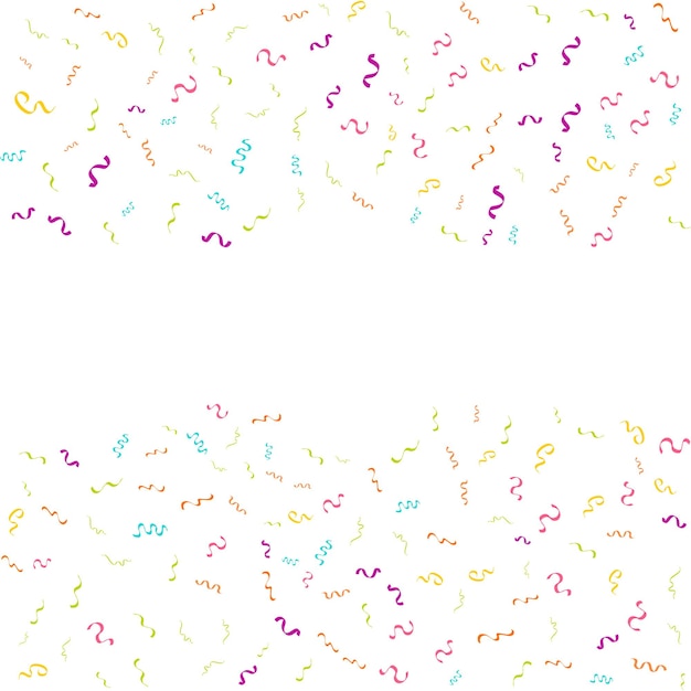 Free vector confetti concept design template holiday happy day white background celebration vector illustration