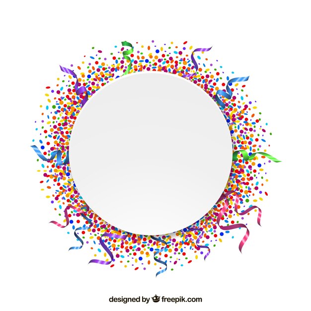 Confetti frame