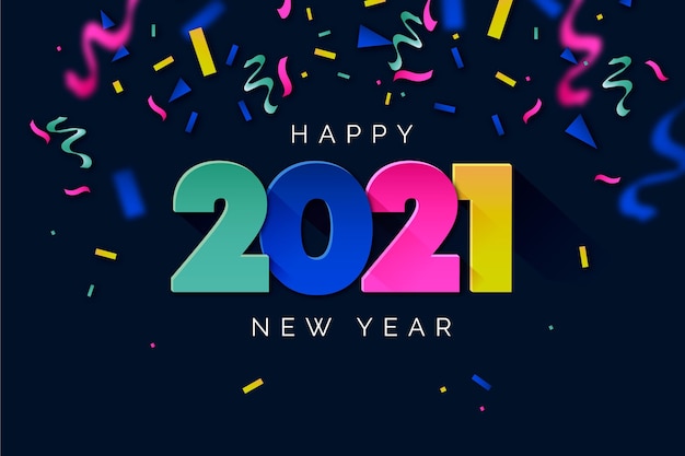 색종이 새 해 2021 배경