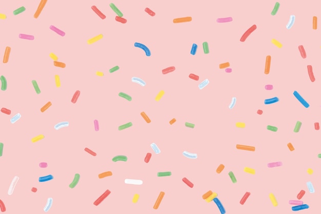 Бесплатное векторное изображение Конфетти окропляет фон в розовых тонах