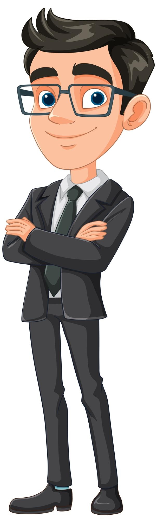 무료 Vector 자신감 있는 사업가
