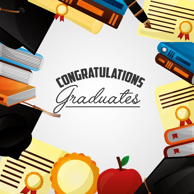 Congratulations graduation background