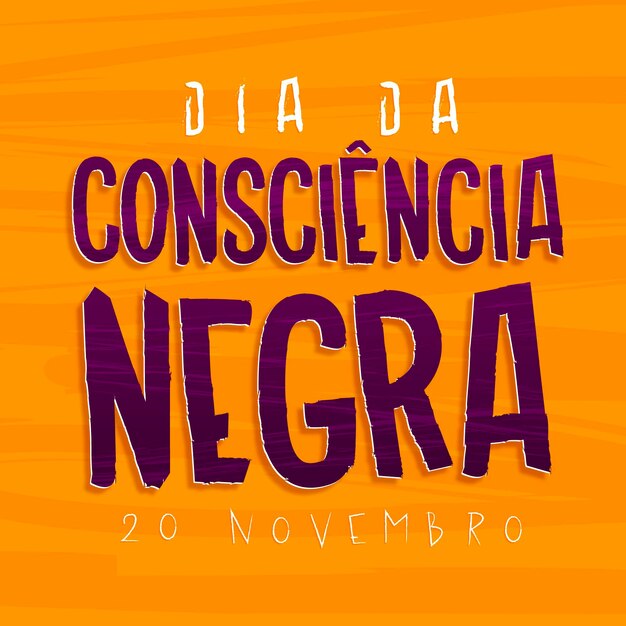 Consiencia negra lettering