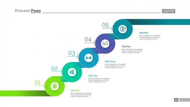 Consistent steps slide template