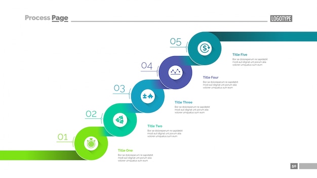 Consistent steps slide template