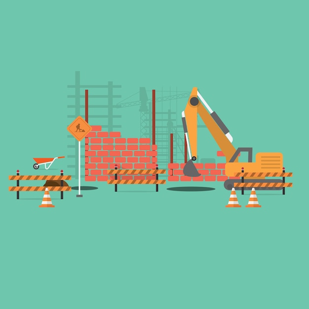 Construction background design