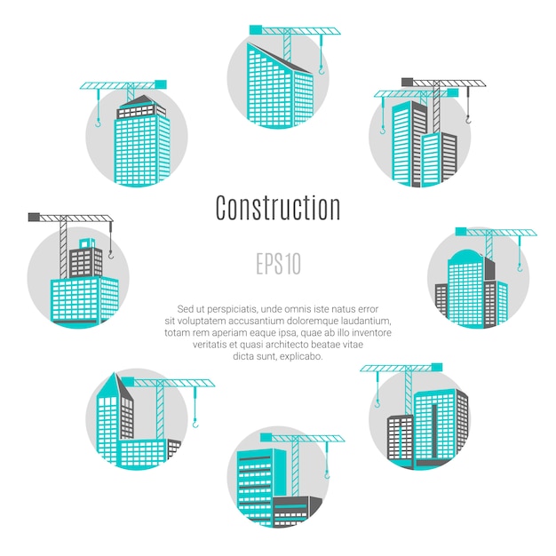 Illustrazione di concetto di costruzione