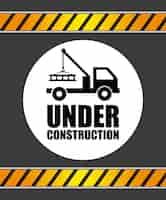 Free vector under construction design