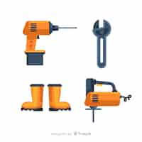 Free vector construction equipment collection