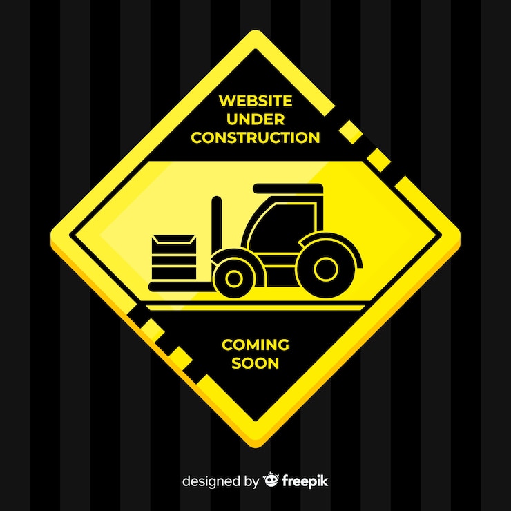 Free Vector under construction flat background