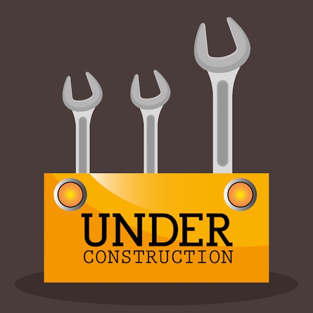 Free vector under construction illustration