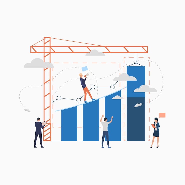 Free Vector construction investment flat icon