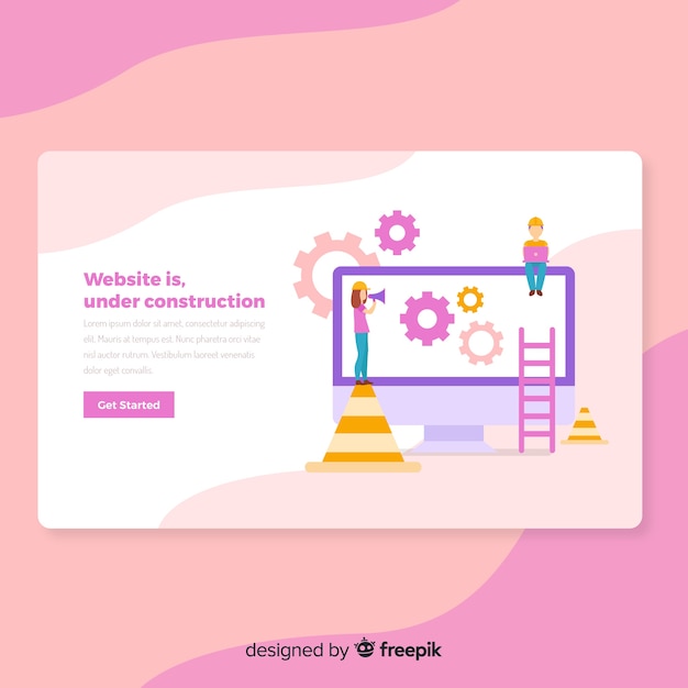 Under construction landing page