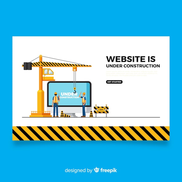 Under construction landing page