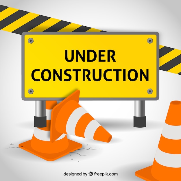 Free vector under construction