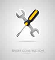 Free vector under construction