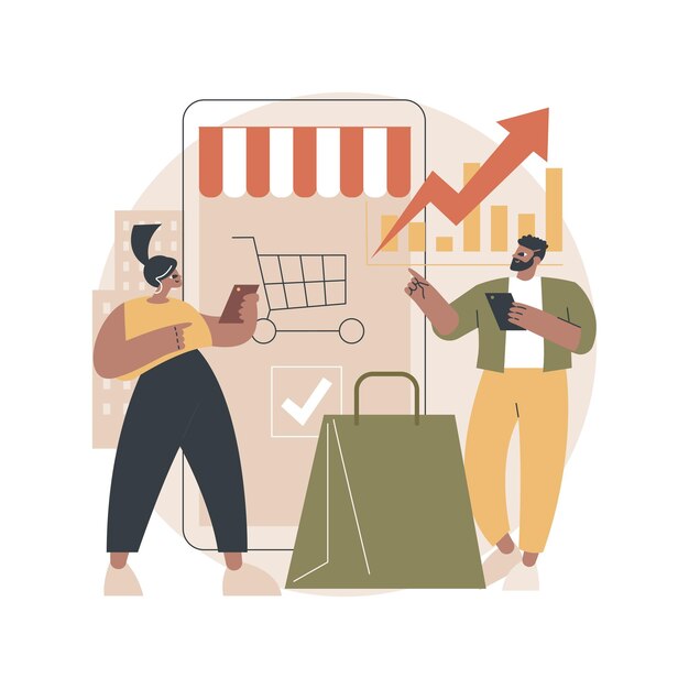 Consumer demand abstract illustration