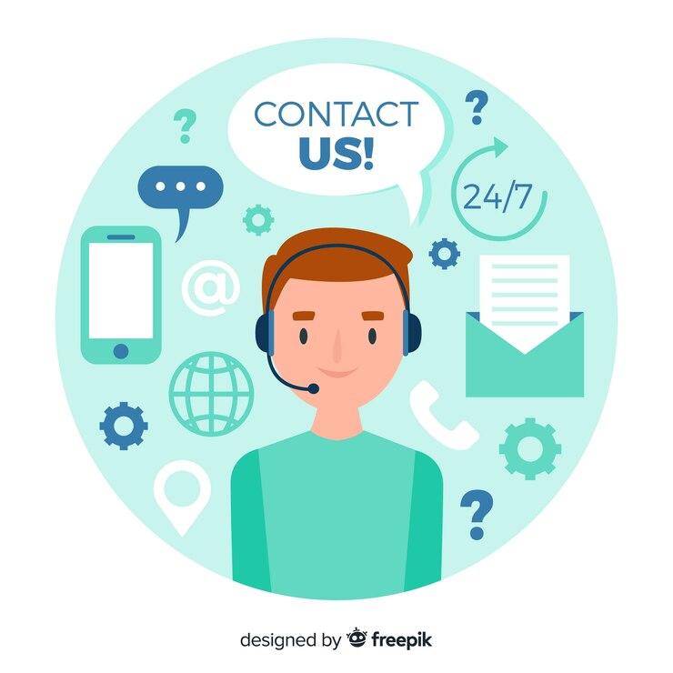 Free Vector contact us