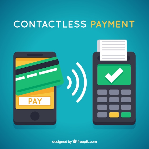 Free vector contactless payment design