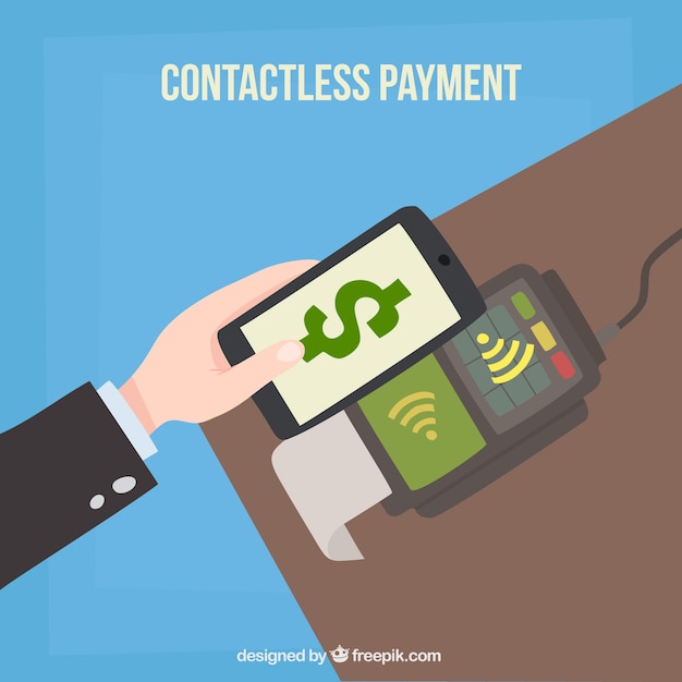 Contactless payment with smartphone