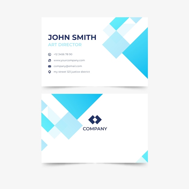 Contemporary monochromatic business card