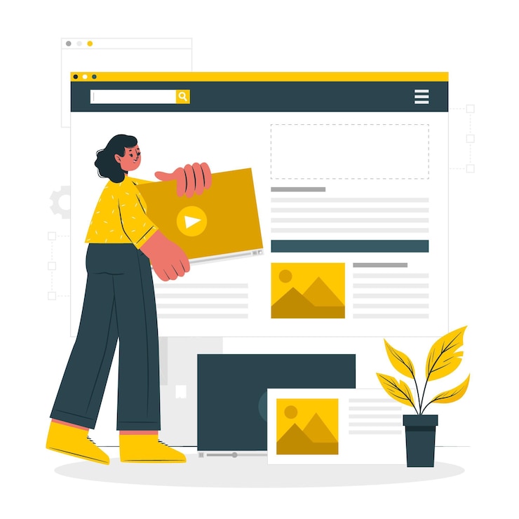 Free Vector content concept illustration