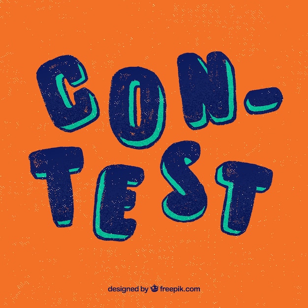 Contest lettering background