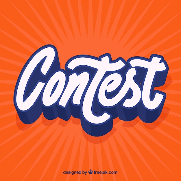 Contest lettering background