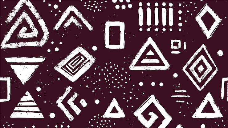 Free Vector continuous tribal wallpaper