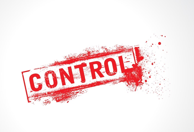 Free vector control grunge text