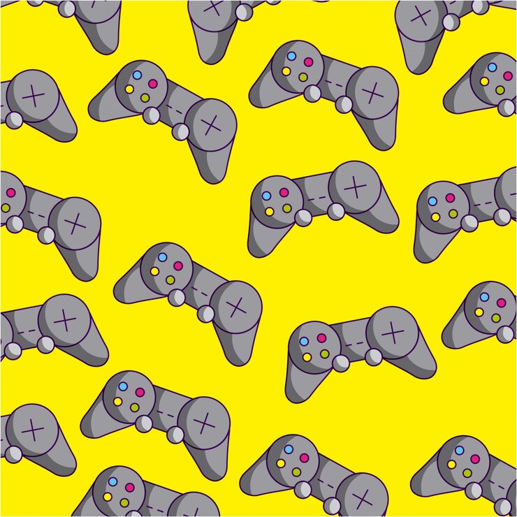 Free Vector controls pattern, video games