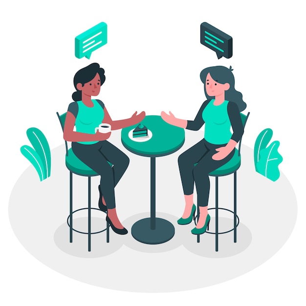 Free vector conversation concept illustration