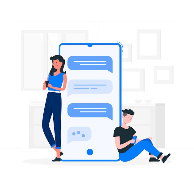 Free vector conversation concept illustration