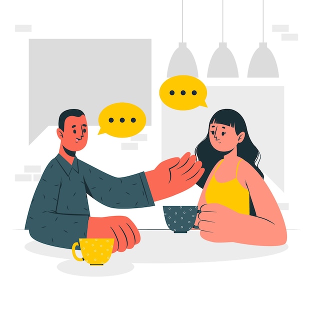 Free vector conversation concept illustration