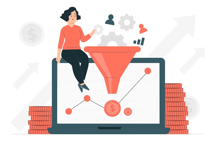 Free Vector conversion rate optimization concept illustration