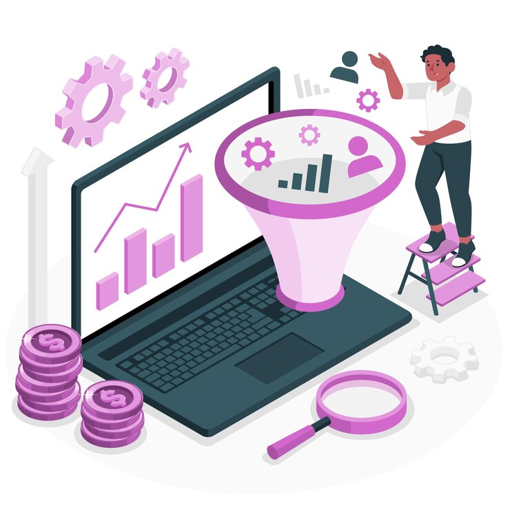 Free Vector conversion rate optimization concept illustration