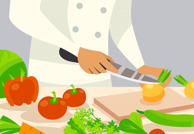 Free vector cook background illustration