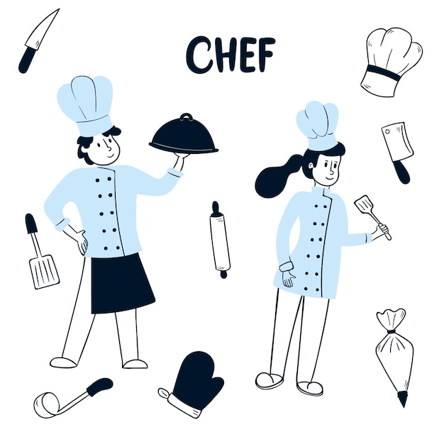 Free vector cook collection