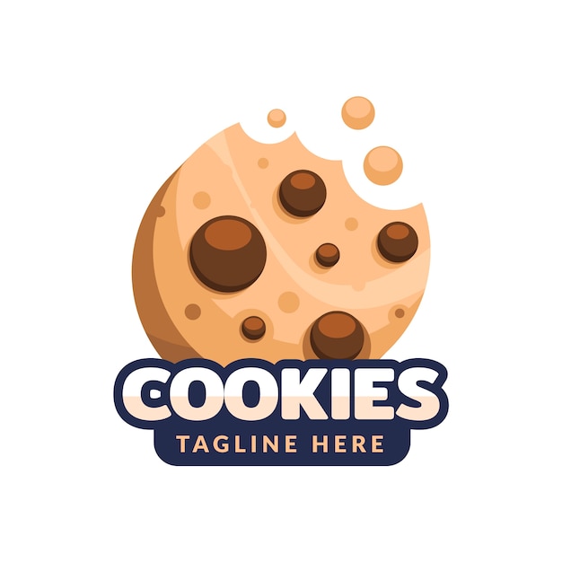 Free vector cookies logo design template