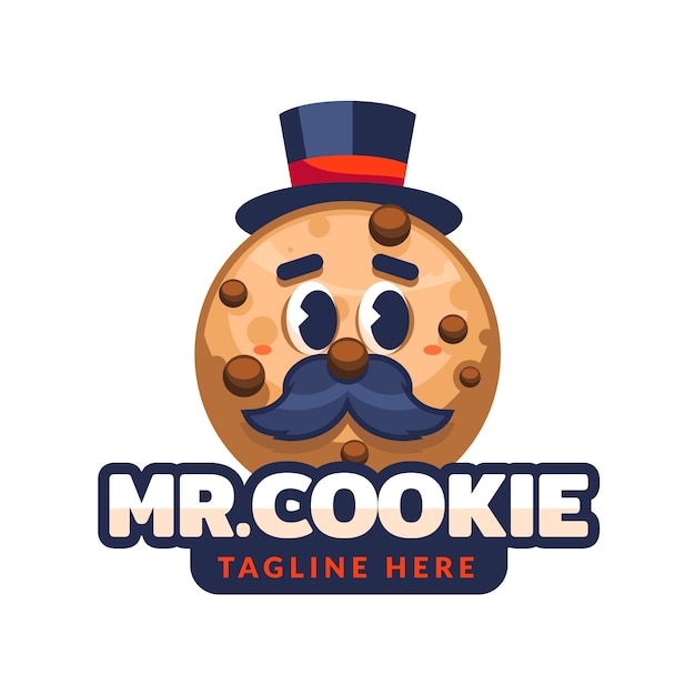 Cookies logo design template