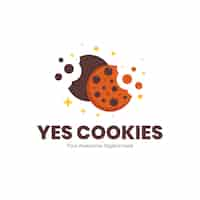 Free vector cookies logo design template