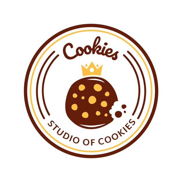 Шаблон оформления логотипа cookie